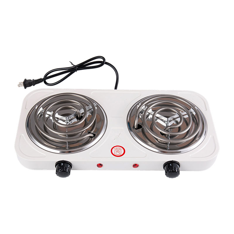 Plită electrică spirală din oțel inoxidabil cu arzătoare simple sau duble